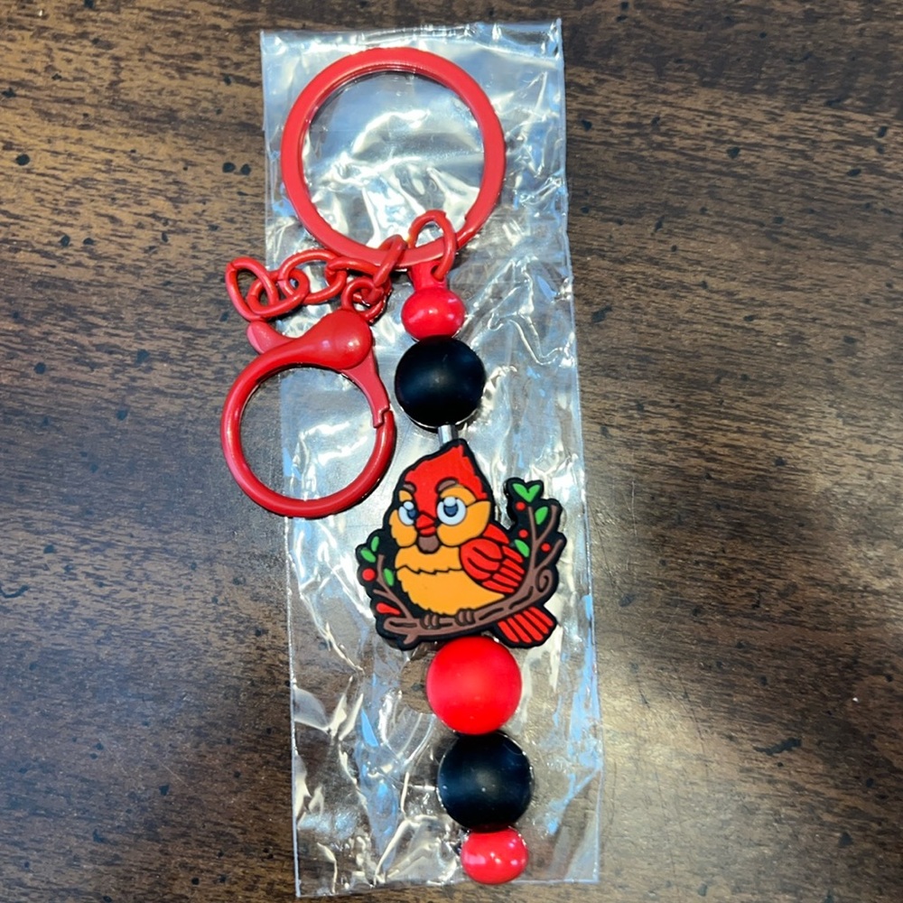 HandMade Red-Bird Keychain